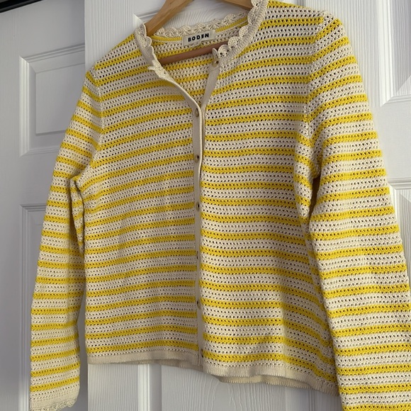Boden Textured Scallop Cardigan - Picture 5 of 5